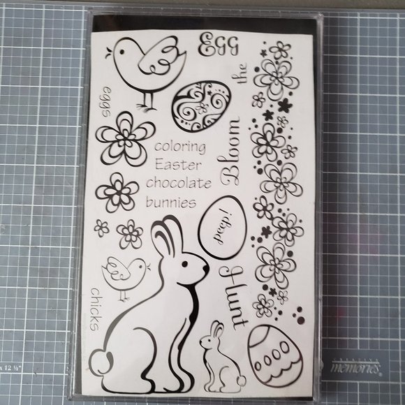 Inque Boutique Rubber Cling Stamps - Easter Set - Picture 1 of 5